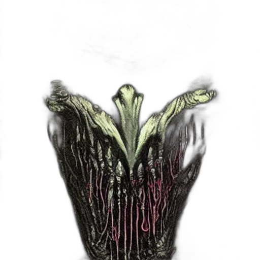 crown, creature, mask, flower transparent PNG cut-out