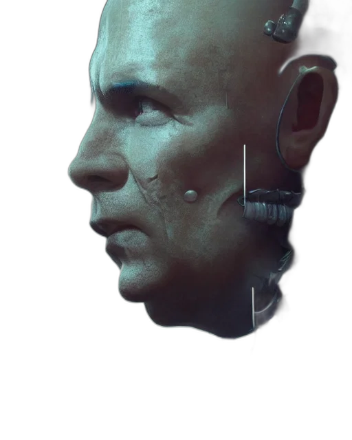 face, robot, mask, staff transparent PNG cut-out