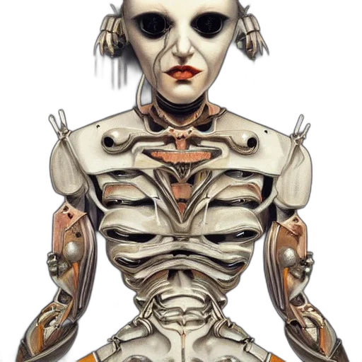 robot, jewelry, creature, face transparent PNG cut-out
