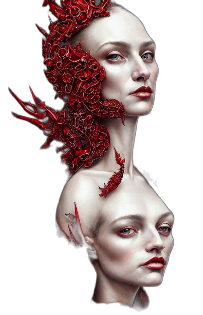 crown, mask, face, creature transparent PNG cut-out