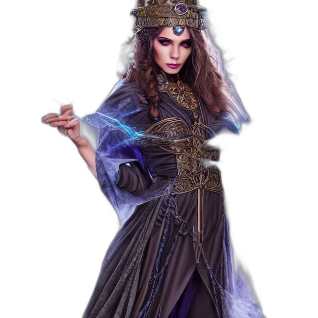 crown, dress, staff, jewelry transparent PNG cut-out