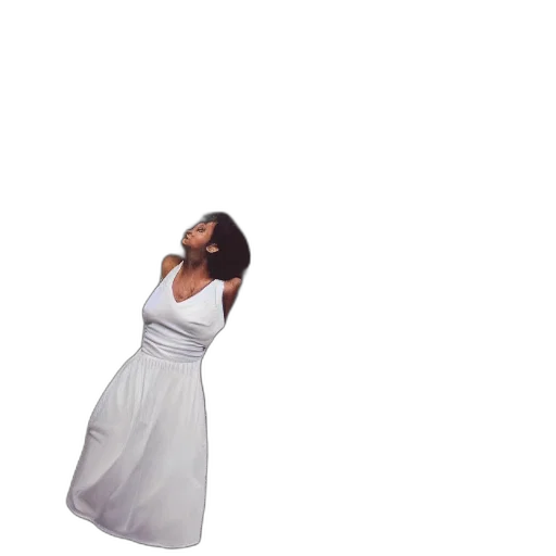 dress, creature, hair, robot transparent PNG cut-out