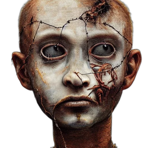 mask, face, robot, creature, photorealistic, concept art, 3d render, fantasy art transparent PNG cut-out