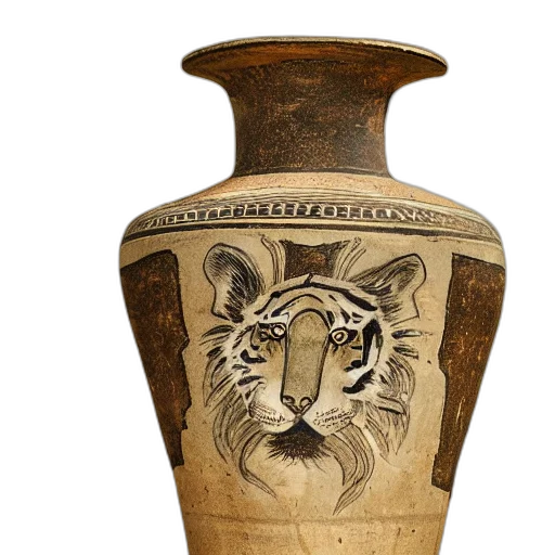 bottle, photorealistic, ancient, vase transparent PNG cut-out