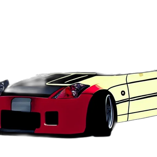 car, 3d render, concept art, cartoon transparent PNG cut-out