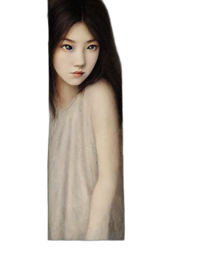 dress, face, hair, oil painting, photorealistic, fantasy art, watercolor, snow transparent PNG cut-out