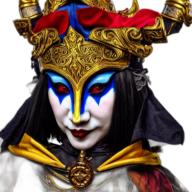 mask, crown, face, jewelry, fantasy art, photorealistic, 3d render, concept art transparent PNG cut-out