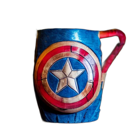 weapon, 3d render, photorealistic, closeup, photograph, captain, america, style transparent PNG cut-out