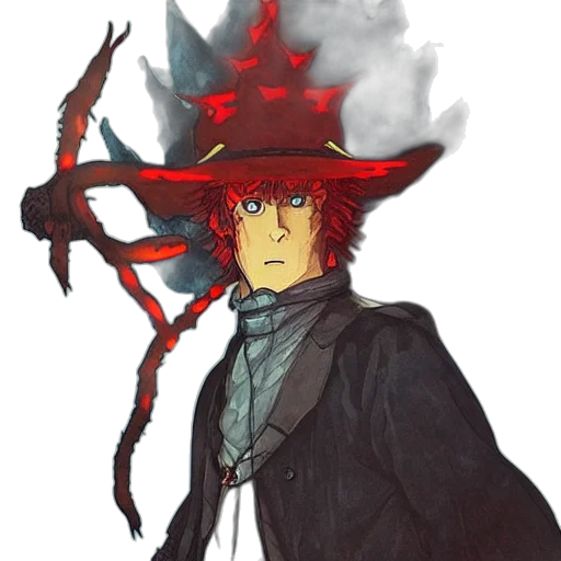 hat, staff, mask, weapon transparent PNG cut-out