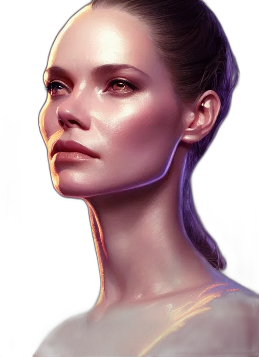 face, jewelry, crown, robot, photorealistic, concept art, fantasy art, 3d render transparent PNG cut-out