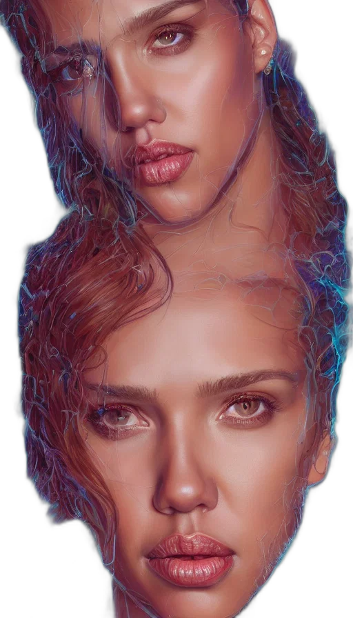face, hair, crown, mask transparent PNG cut-out