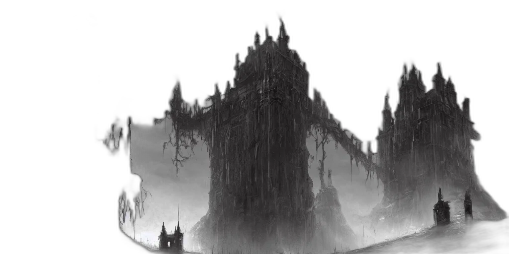 crown, concept art, fantasy art, comic book art, pixel art, fog, city street, rain transparent PNG cut-out