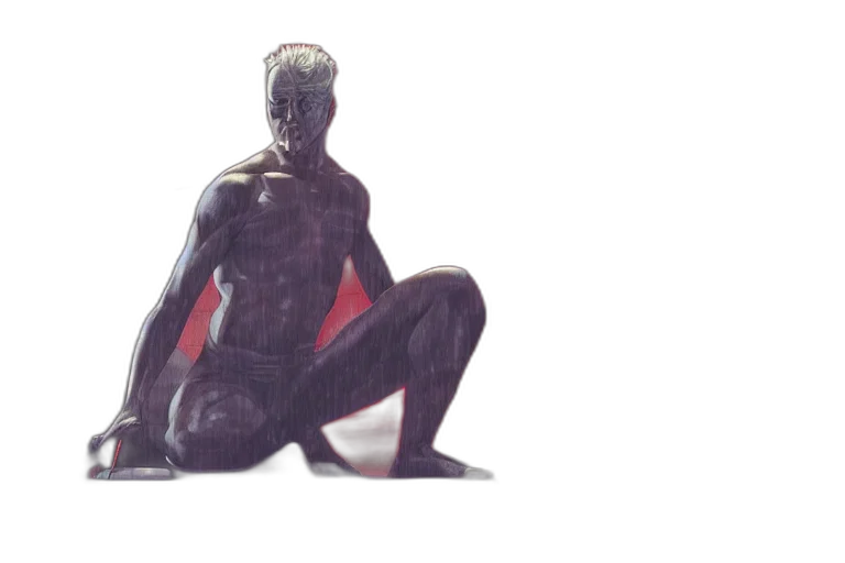 robot, creature, mask, sword transparent PNG cut-out