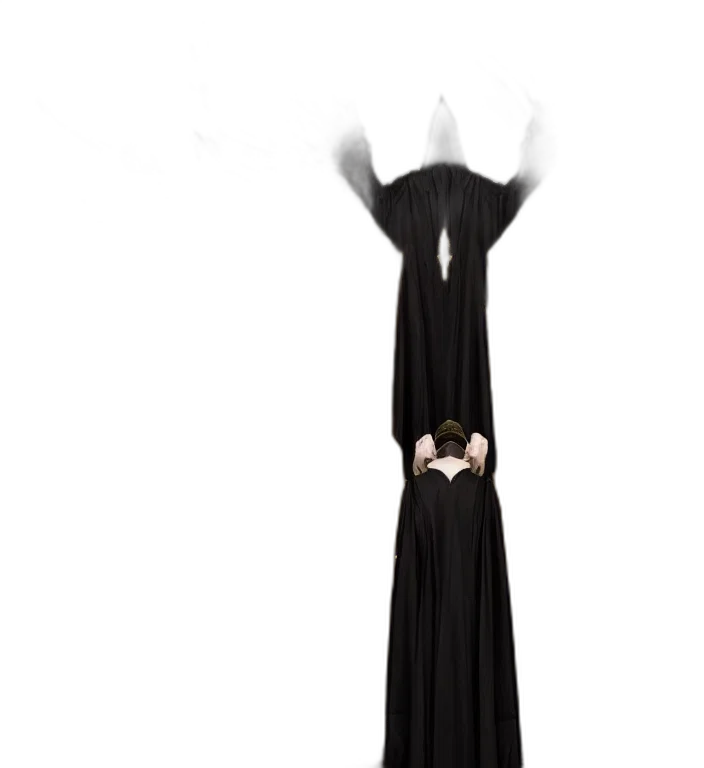 dress, crown, jewelry, staff, 3d render, concept art, full, length transparent PNG cut-out