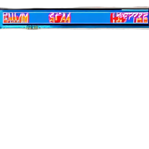 staff, weapon, pixel art, vaporwave, 3d render, neon lights, outer space, blue transparent PNG cut-out