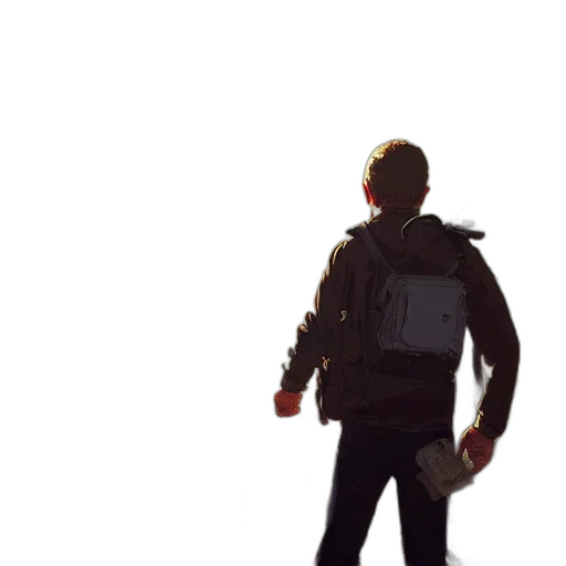 jacket, robot, weapon, creature, 3d render, concept art, pixel art, cyberpunk transparent PNG cut-out