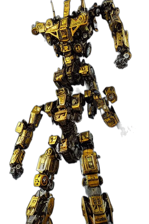 robot, weapon, animal, staff, concept art, 3d render, pixel art, fantasy art transparent PNG cut-out