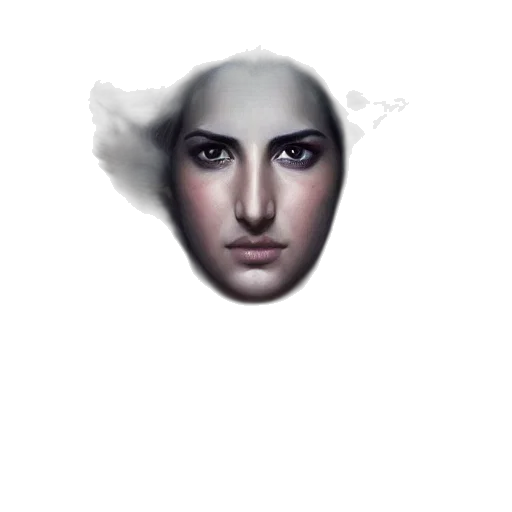 face, mask, hair, crown transparent PNG cut-out