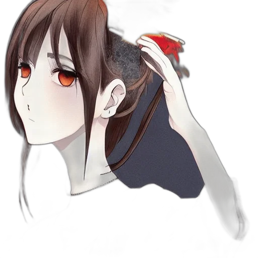 hair, hat, creature, weapon transparent PNG cut-out