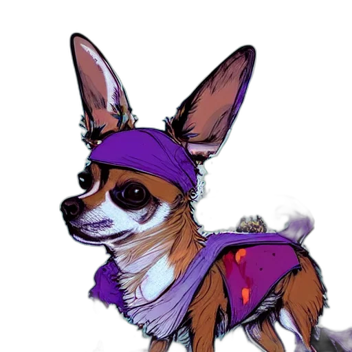 staff, animal, hat, watercolor, concept art, cyberpunk, fantasy art, shamanistic transparent PNG cut-out