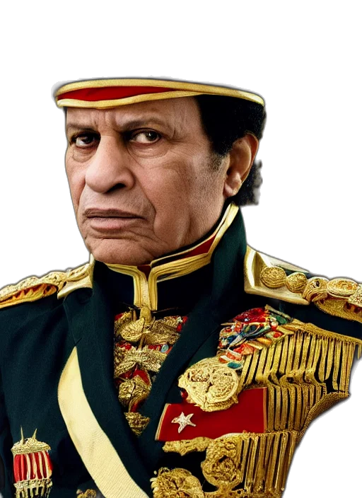 crown, face, staff, jacket transparent PNG cut-out