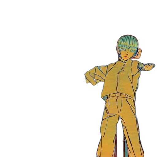 jacket, staff, weapon, sword, concept art, anime, vaporwave, watercolor transparent PNG cut-out