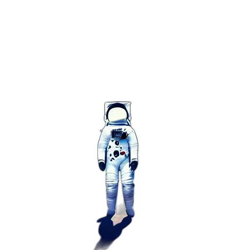 robot, staff, creature, mask, pixel art, concept art, vaporwave, comic book art transparent PNG cut-out