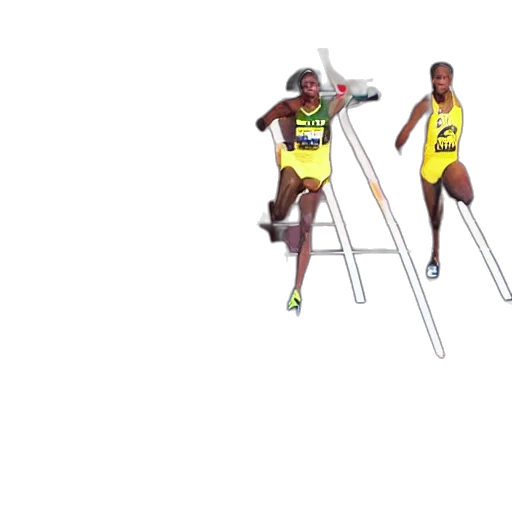 sprinters, vying, gold, track transparent PNG cut-out