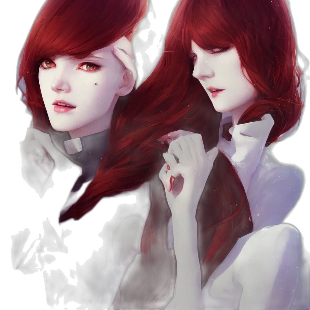 face, jacket, fantasy art, photorealistic, concept art, anime, fire, red transparent PNG cut-out