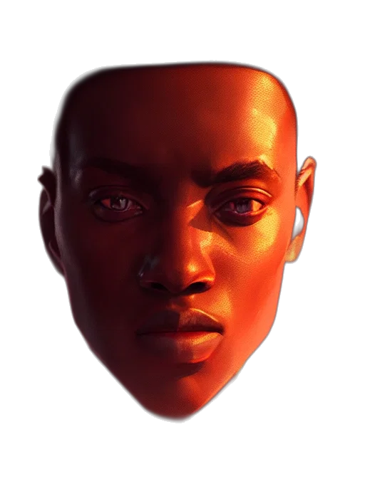 face, mask, robot, creature transparent PNG cut-out