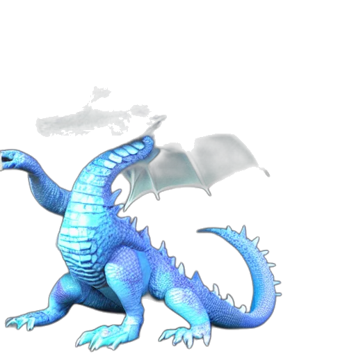 dragon, creature, animal, staff, concept art, 3d render, fantasy art, pixel art transparent PNG cut-out