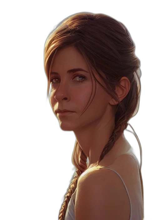 face, dress, crown, staff transparent PNG cut-out