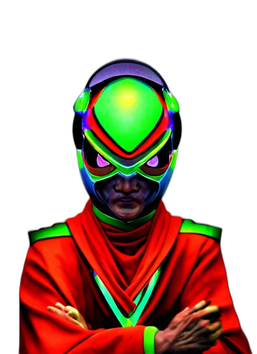 mask, robot, face, jacket, concept art, comic book art, vaporwave, pixel art transparent PNG cut-out