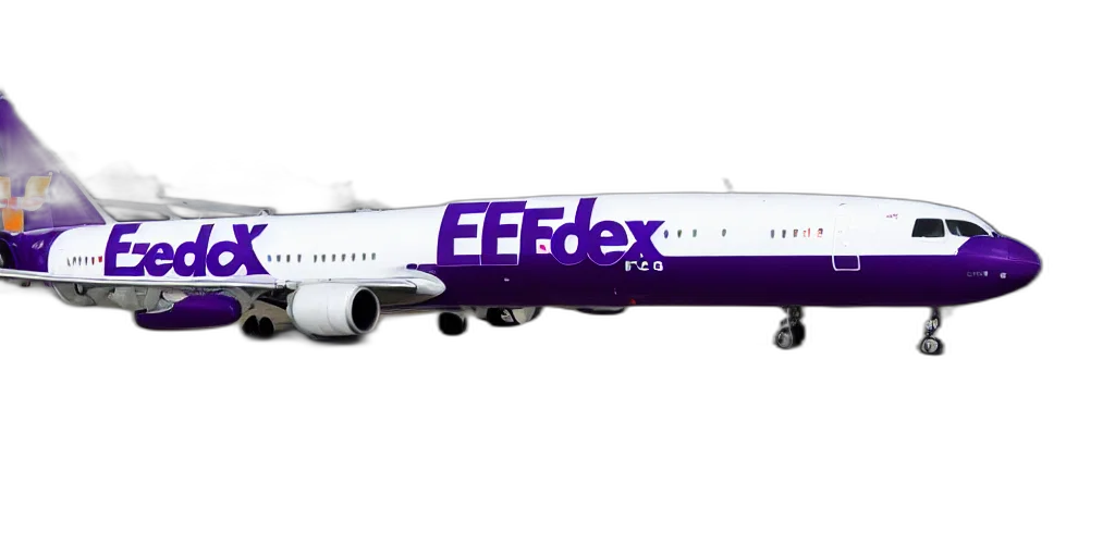 fedex, memphis, airplane, group transparent PNG cut-out