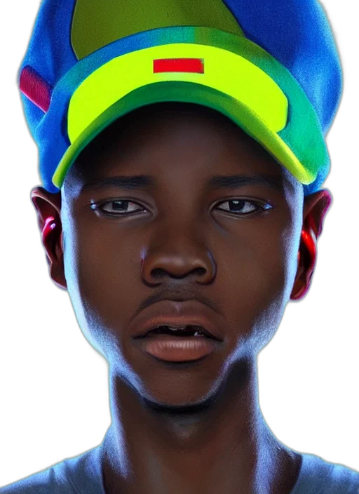 face, hat, crown, mask, photorealistic, 3d render, concept art, cartoon transparent PNG cut-out