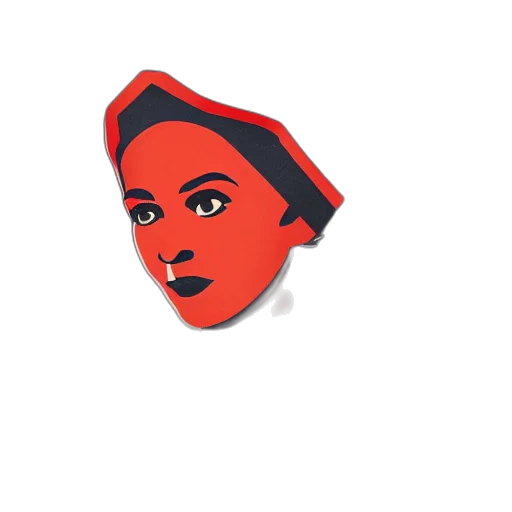 face, hat, pixel art, 3d render, cartoon, red, communist, anitta transparent PNG cut-out