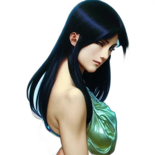dress, face, jewelry, fantasy art transparent PNG cut-out