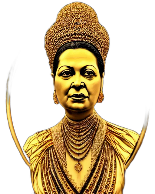 crown, jewelry, staff, face transparent PNG cut-out