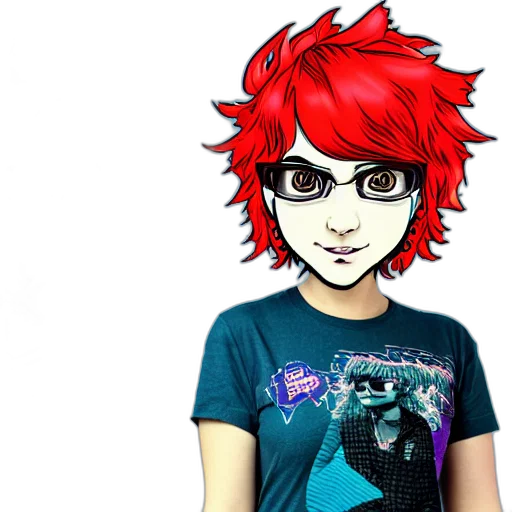 face, staff, mask, cartoon, anime, pixel art, 3d render, red transparent PNG cut-out