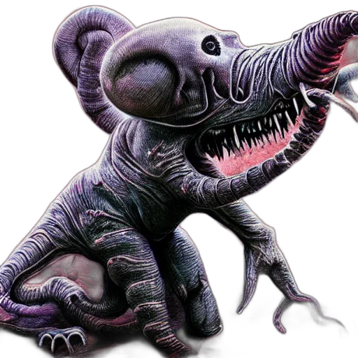 creature, animal, dragon, robot transparent PNG cut-out