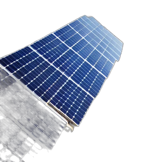 robot, skyscraper, covered, solar, panels, highly, detailed, hdr transparent PNG cut-out