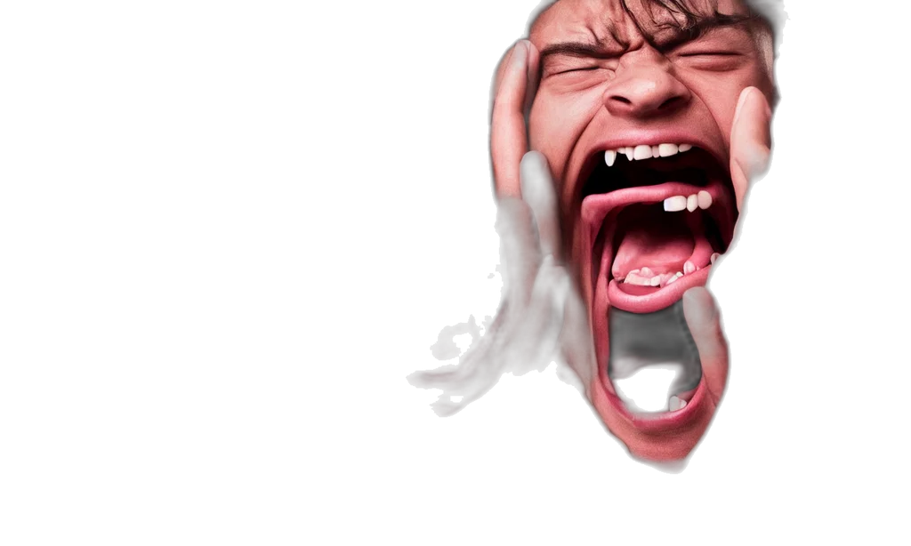 face, mask, creature, photorealistic, concept art, 3d render, comic book art, intense transparent PNG cut-out