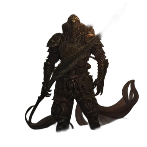 staff, creature, mask, weapon, concept art, fantasy art, 3d render, pixel art transparent PNG cut-out