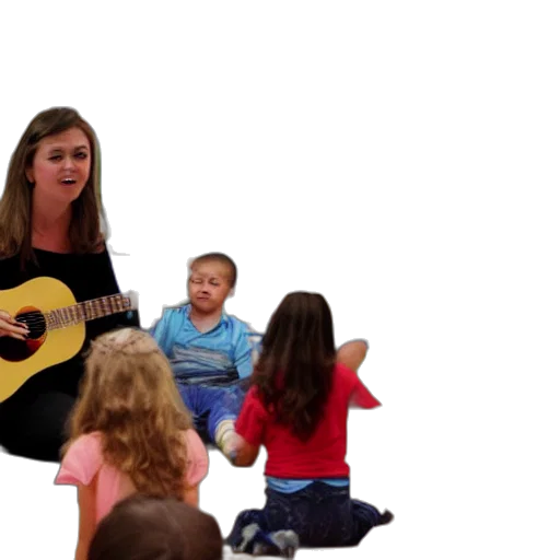 rachel, performing, song, audience, preschoolers transparent PNG cut-out