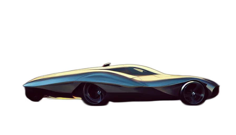 car, concept art, 3d render, photorealistic transparent PNG cut-out