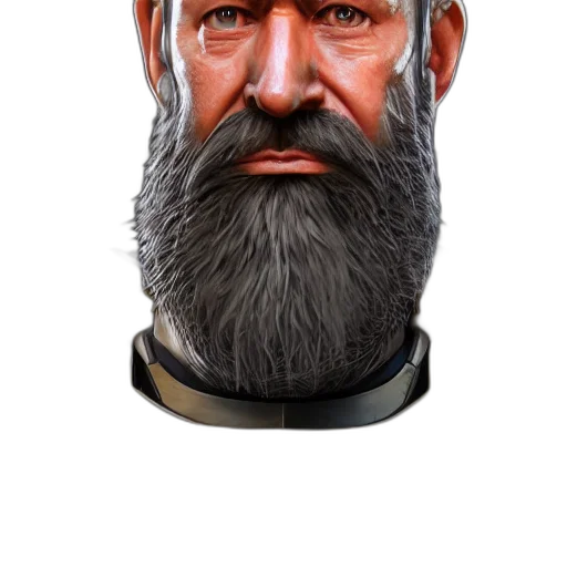 face, mask, staff, hat, 3d render, photorealistic, fantasy art, concept art transparent PNG cut-out