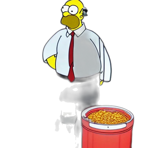 food, staff, cartoon, concept art, pixel art, real, life, homer transparent PNG cut-out