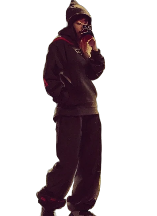 jacket, staff, concept art, 3d render transparent PNG cut-out