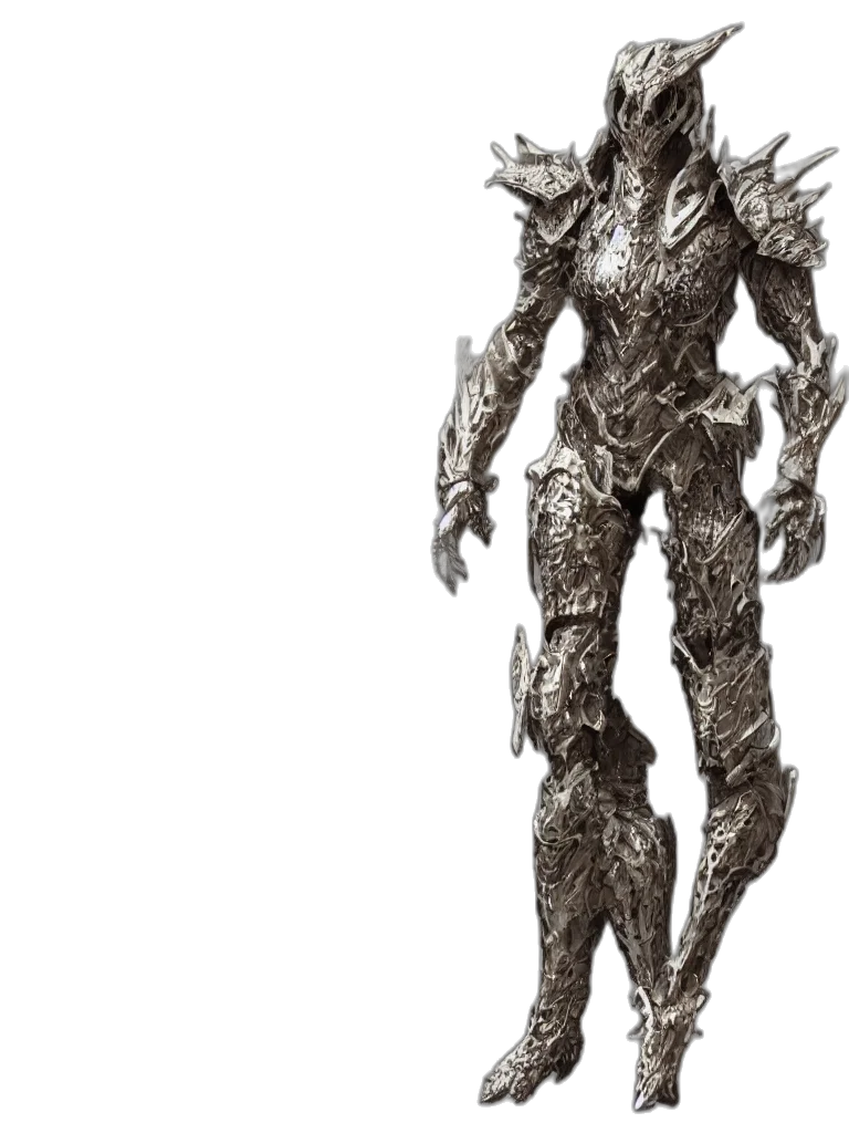 robot, dragon, creature, sword transparent PNG cut-out