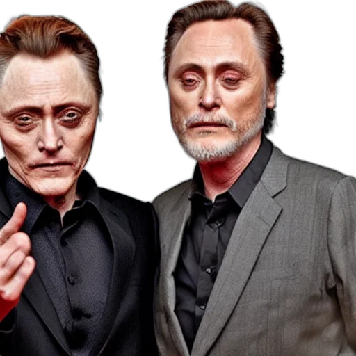 joaquin, phoenix, christopher, walken transparent PNG cut-out